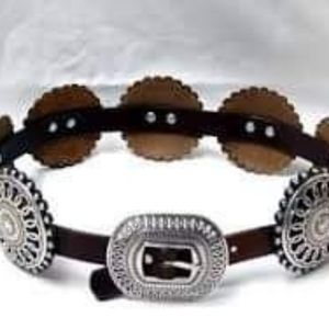 Crystal Embellished Concho Belt,